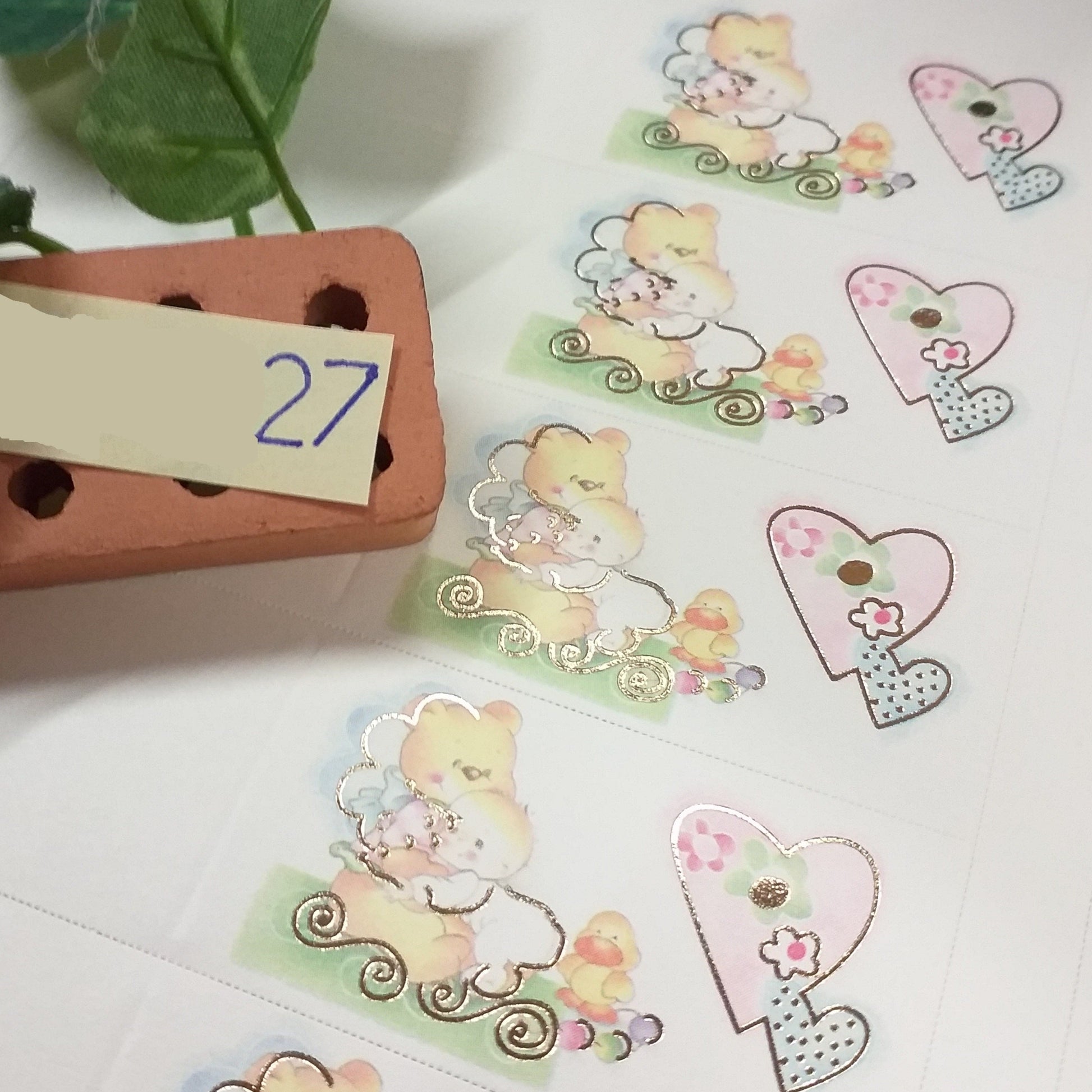 cuore bimbo orsacchiotto bigliettini bomboniere nascita Battesimo fai da te o stampati bebè baby-shower tema orsetto