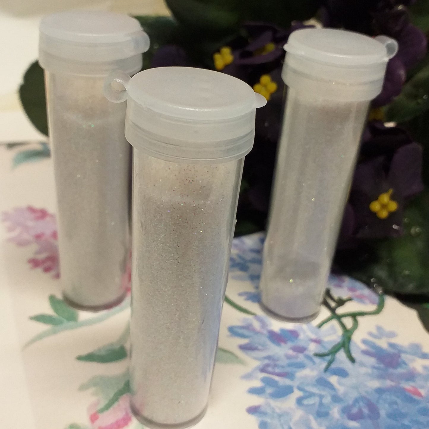 bianco iris brillantini glitter porporina uso articoli decorativi per decoupage decorazioni natalizie pasquali fai da te bomboniere