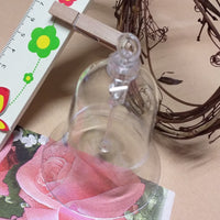 campanelle 7 cm plastica trasparenti batacchio sonaglio plexiglass uso decorazioni pasquali uova cioccolato packaging confezioni regalo e vetrine enogastronomia