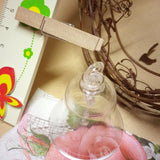 campanella plastica 5.5 cm trasparente batacchio sonaglio plexiglass uso decorazioni pasquali uova cioccolato packaging confezioni regalo e vetrine enogastronomia
