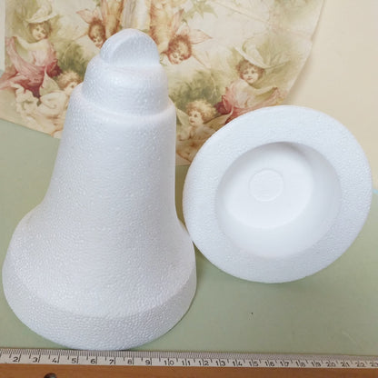 forme polistirolo campane da decorare colorare rivestire campanelle grandi per addobbi pasquali centrotavola fuoriporta decorazioni albero Natale
