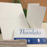 Cartoncini a libro bianco tinta unita carta nuvolato per partecipazioni inviti biglietti stampati fai da te da stampare colori matrimonio battesimo comunione