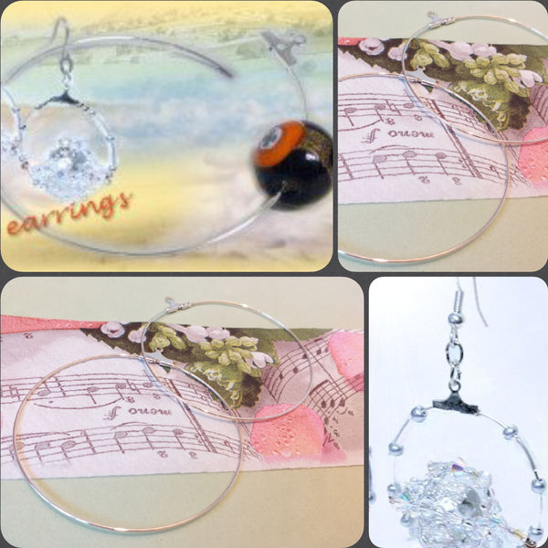 Orecchini Ciondoli Cuori In Metallo Con Perla Bianca - Gioielli - O - Foto 9