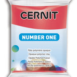 rosso Cernit number one pasta polimerica modellabile composti argilla da cuocere panetto 56 grammi