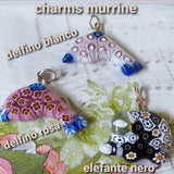 murrine charms ciondoli delfino elefante pendenti bracciali collane artigianali fai da te tema animali