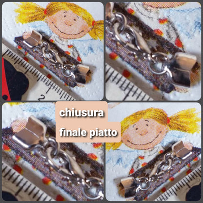chiusure 2 3 fili collane bracciali kit con coprinodo cordini e cordoncini finali piatti per nastri e fettuccia
