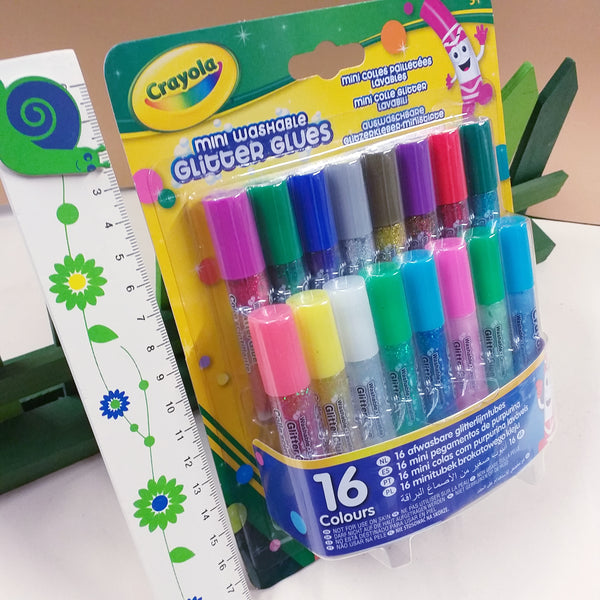 16 colori gel colla brillantini penne glitter glue Hobby creativi lavoretti bambini decorare Natale con porporina lavabile