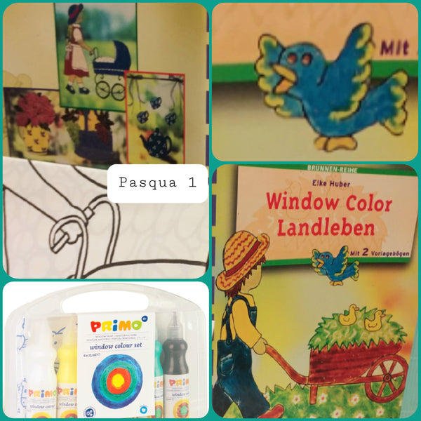 Colori window color Kit bambini valigetta disegni attacca stacca –  hobbyshopbomboniere