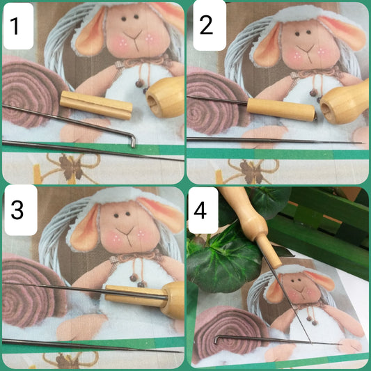 come creare accessori per infeltrimento aghi tecnica infeltrire pupazzi di pezza tessuto feltro stoffa come pecora pasquale o gnomi del bosco