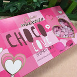 Choco love confetti cuori maxtris sfumati rosa per confettata cioccolato al latte battesimo nascita bimba babyshower