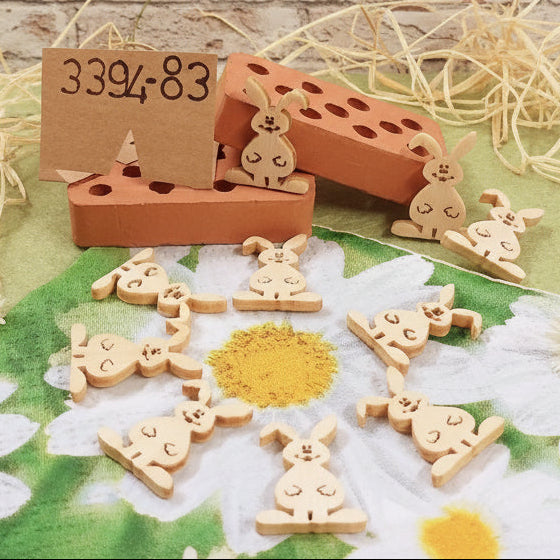 vetrina Pasquale fai da te addobbi coniglietti di legno piatti applicazioni per decorazioni hobbistica vetrinistica packaging uova cioccolato pasticceria