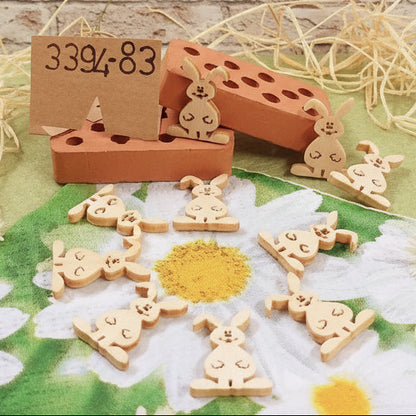 vetrina Pasquale fai da te addobbi coniglietti di legno piatti applicazioni per decorazioni hobbistica vetrinistica packaging uova cioccolato pasticceria