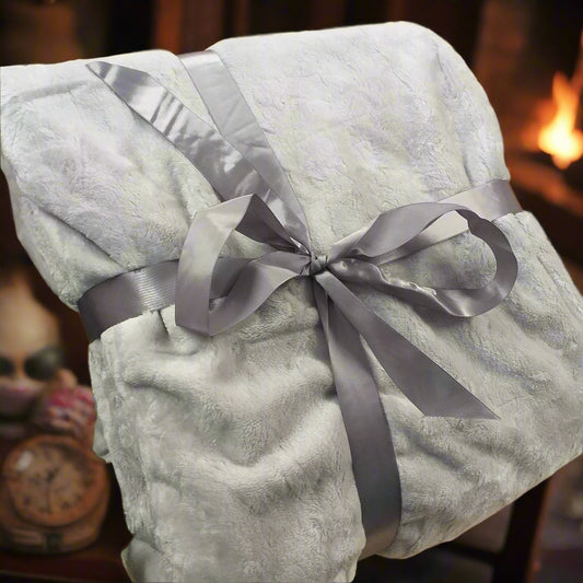 grigio idee regalo festa della mamma, Natale coperta premium pile di microfibra plaid telo fodera copri divano e letto singolo