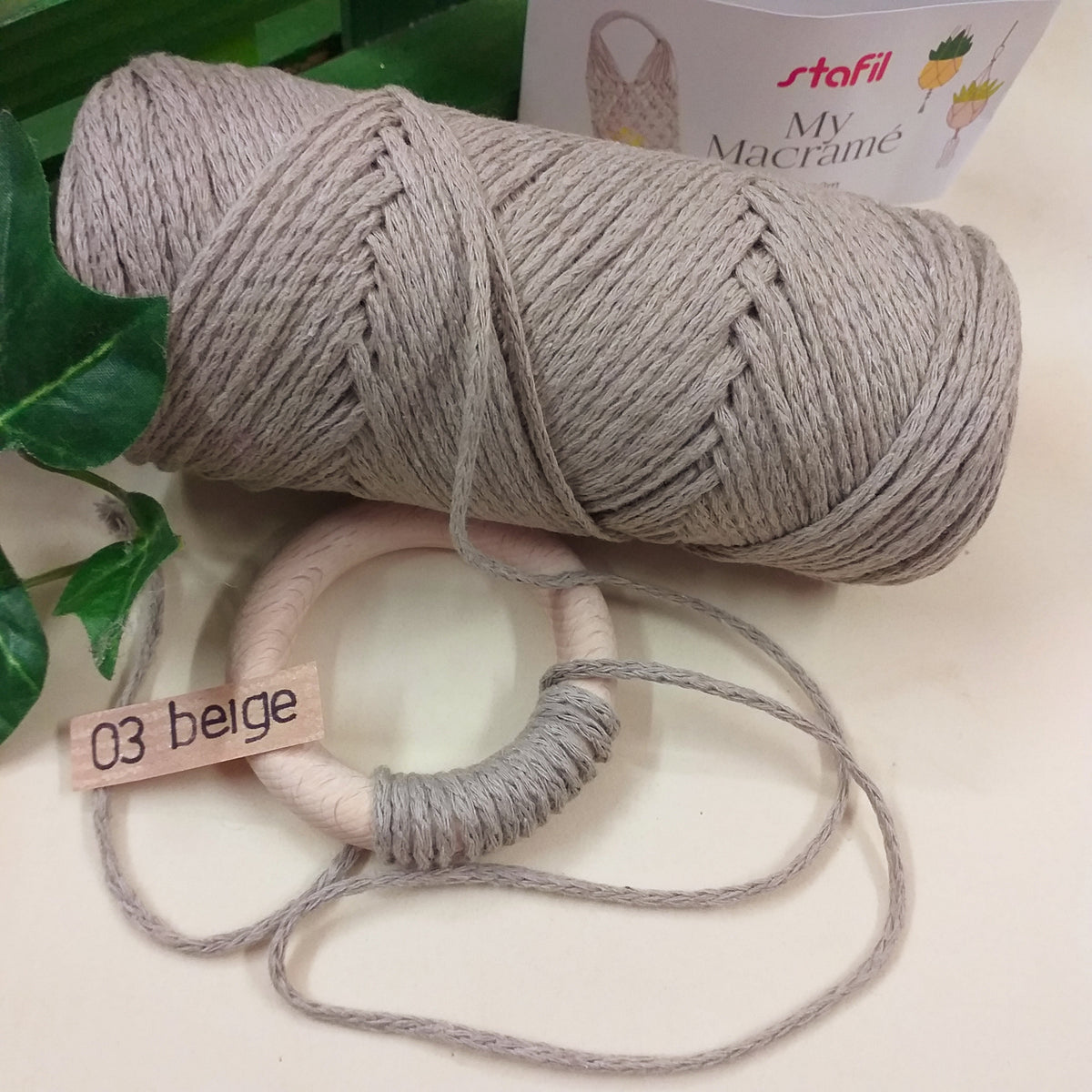 Filato macramè, 3 mm x 30 m, 18 pezzi di filo 'cotone', per fai da te, lavori a maglia, boho, decorazione da parete, soggiorno, balcone, camera da letto Filato macramè, 3 mm x 30 m, 18 pezzi di filo 'cotone', per fai da te, lavori a maglia, boho, decorazione da parete, soggiorno, balcone, camera da letto