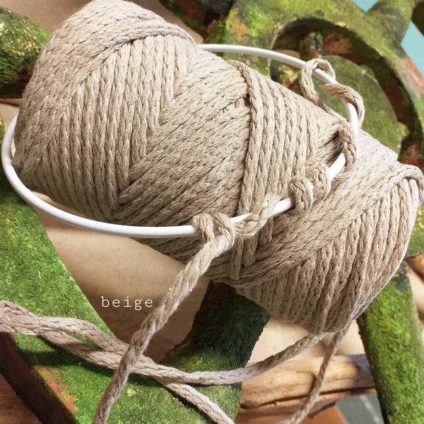 Cordino macramè 4 mm per tende borse corda cotone spago per nodi –  hobbyshopbomboniere