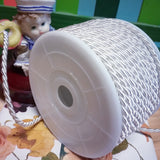 bianco cordino bomboniera cordoncino passamaneria copripunto cucito creativo uso rilegatura decorazioni hobbistica fai da te bambole pupazzi
