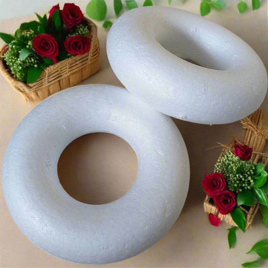 6 Ghirlande Natalizie In Polistirolo 15cm - Base Piatta Per Decorazioni Fai-da-Te, Patchwork - Foto 7