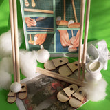 misure grande media scarpe legno basi piedi per bambole con bastoni gambe accessori Renkalik step by step come creare