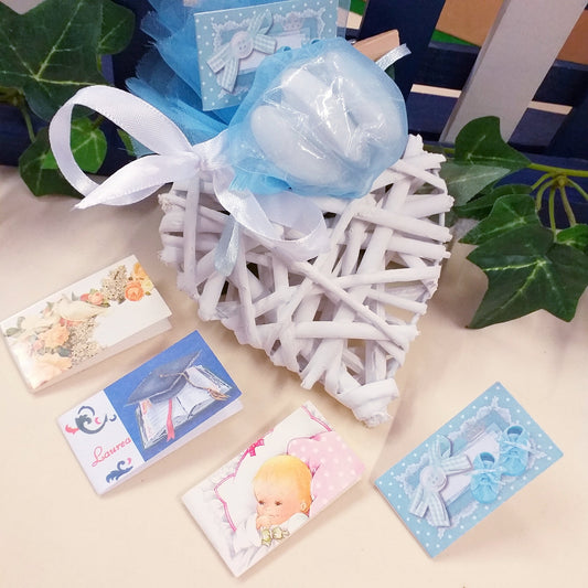 scelta bigliettini cresima Comunione laurea nascita bimba bimbo per cuore rustico country bomboniera confezionata confetti primo compleanno