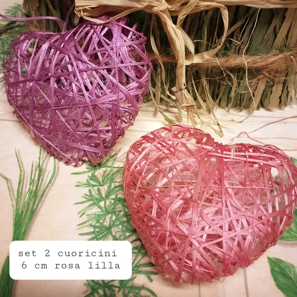 Ghirlande Di Cuori In Rattan Naturale - Set Da 6 Pezzi Per Decorazione Casa, Matrimoni E Feste Fai Da Te - Foto 5