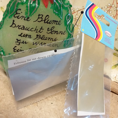 foglio trasferibile oro argento per scrivere su cera decorare candele Natale fai da te materiali accessori