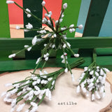 Decorazioni fiori fai da te bomboniere gysophila artificiale nebbiolina bianco matrimonio acconciatura spose uso per composizioni floreali pasquali centrotavola