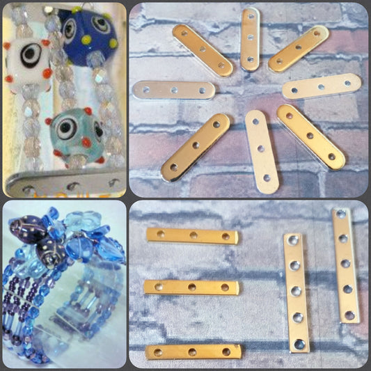 distanziatori fili bracciali collane ponti barrette intramezzo idea braccialetto perline e ciondolo