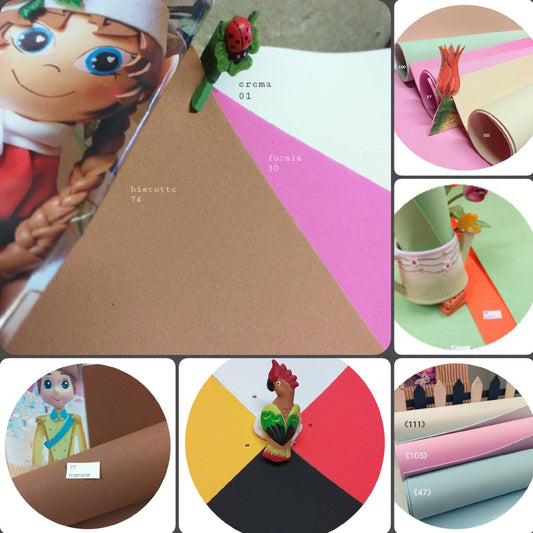 eva foam gomma crepla fommy 2 mm fogli 40 x 60 cm Stafil idea creazioni fiori e colori carta crepp bambole fai da te faccine visini composizioni floreali natale