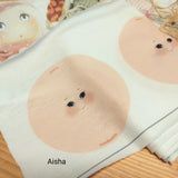 Aisha bambole Renkalik faccine disegnate dipinte di maglina visi stoffa stampati su tessuto per fai da te pupazzi angioletti gnomi bambole