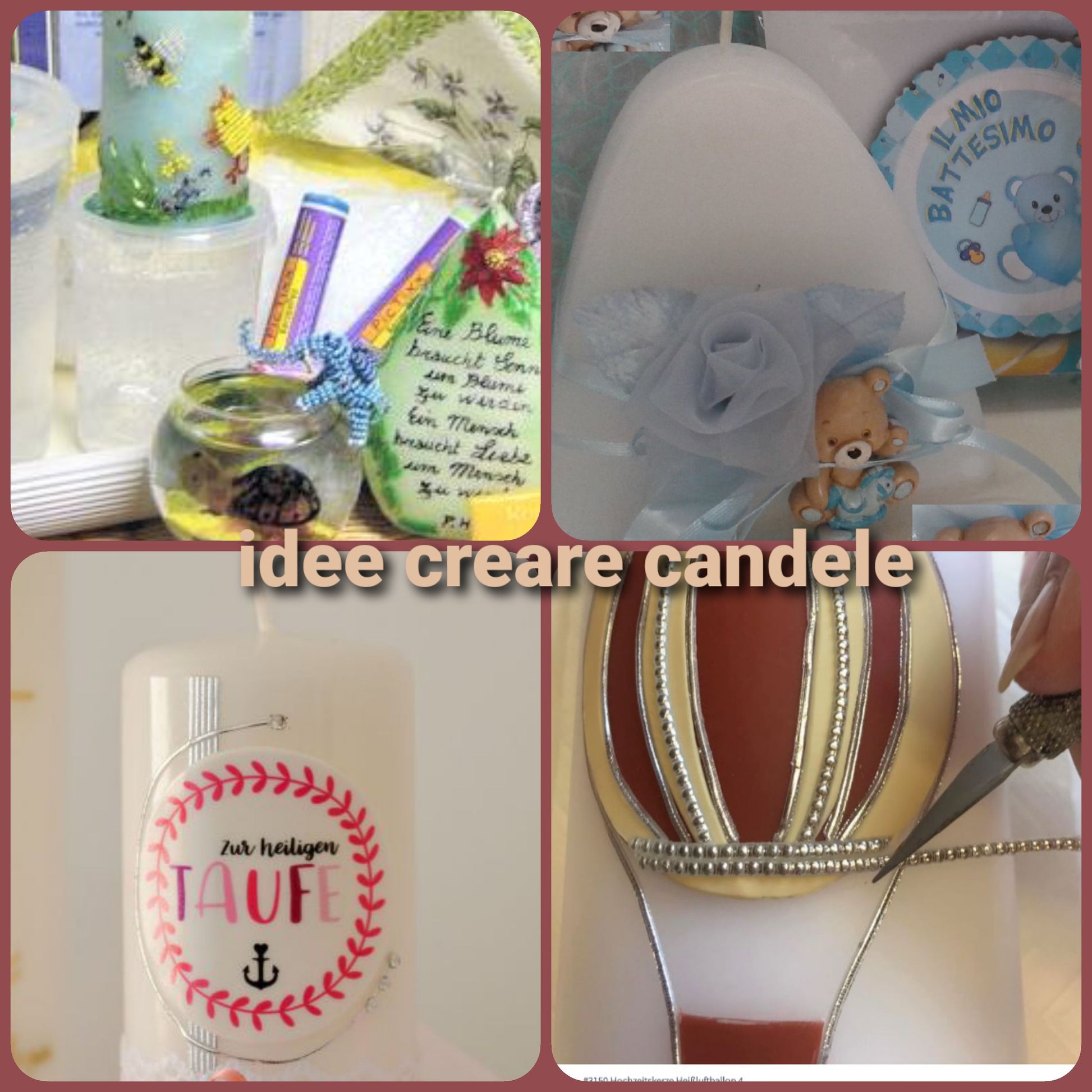 Kit Candele Fai Da Te ALLAVA - 1kg Cera - 100 Stoppini - 8 Colori - Pentola Fusione - Foto 3