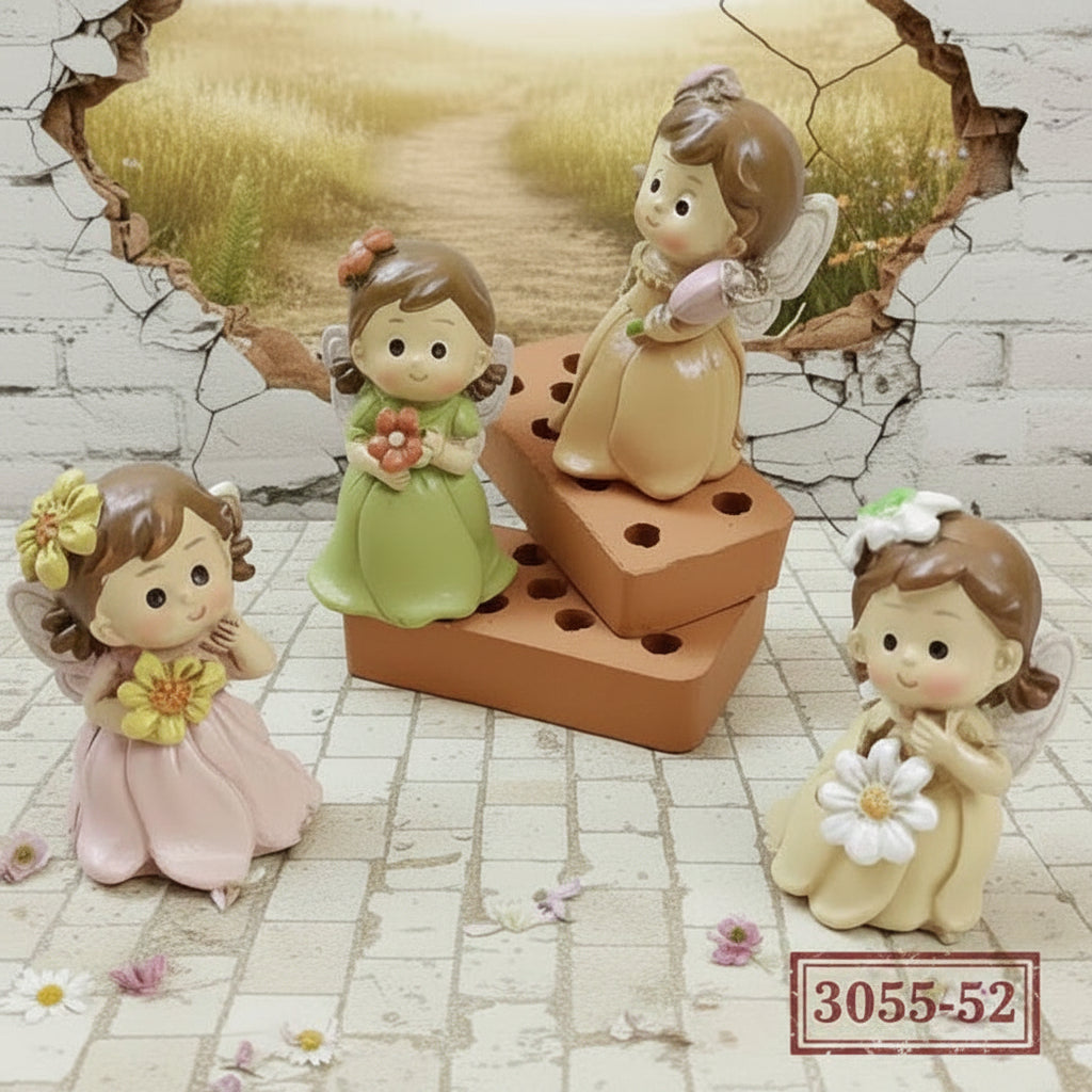 fatina dei fiori elfetti statuine personaggi del bosco da bomboniere e collezione vetrinistica decorazioni hobby creativi allestimenti enogastronomia statuette hobbistica composizioni floreali