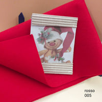 rosso 005 bambola di pupazzo Ginger Ragù presenta feltro modellabile Renkalik stoffa tessuto termoformabile per tecnica stampi fiori Natale