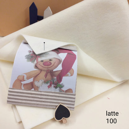 bianco latte bambola di pupazzo Ginger Ragù presenta feltro modellabile Renkalik stoffa tessuto termoformabile per tecnica stampi fiori Natale