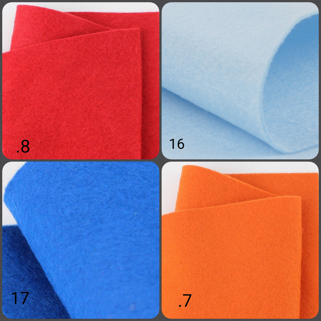 PANNOLENCI a Tinta Unita, Vendita al Mezzo Metro, 1 quantità = 50 CM, Vari colori, Altezza 180 cm (CARNE 590