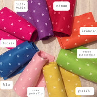 8 colori foglio a rotolo fantasia cuoricini pannolenci stampato feltro in vendita online e negozio per lavoretti creativi pasquali di hobbistica fai da te