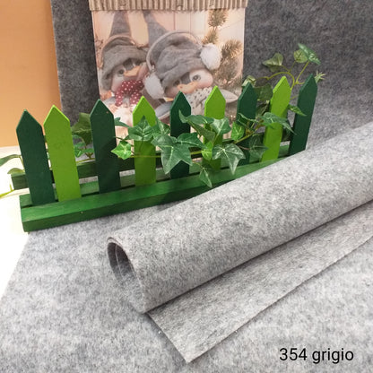 Moddy grigio cenere feltro modellabile Renkalik stoffa tessuto termoformabile per tecnica stampi fiori Natale cappello bambola pupazzo pinguino
