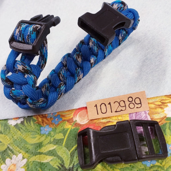 DP DESIGN® BRACCIALE BRACCIALETTO PARACORD 3in1 MILITARE FUOCO - Foto 10