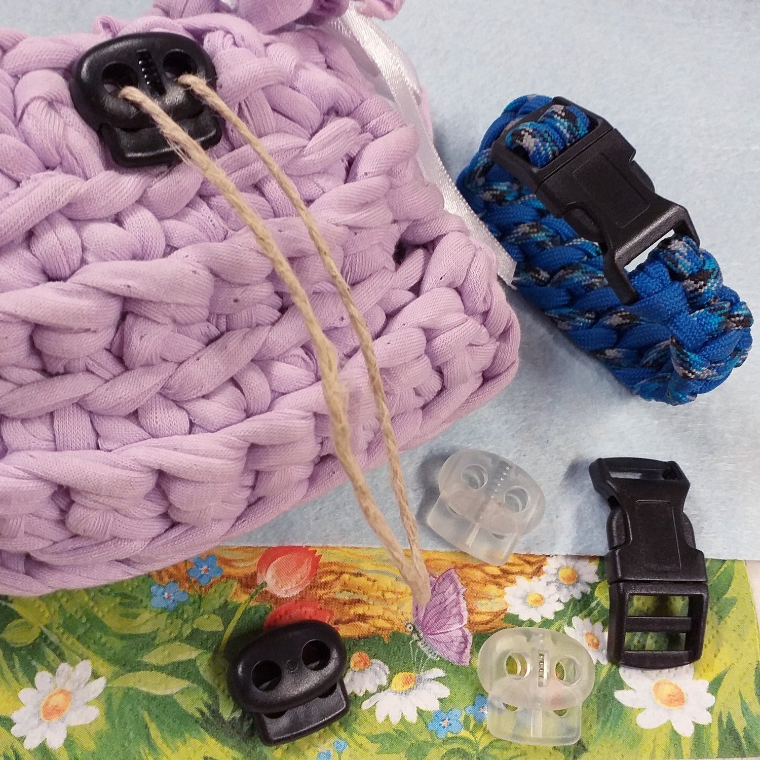 chiusure di plastica fibbie a scatto minuterie fermanodo fermacavo blocca cordoncini elastici di borse zaini bracciali paracord collare cani