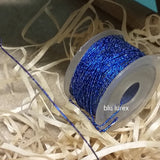 blu lurex 0.35 mm fili di ferro metallici colorati per fioristi perline hobby creativi fiori