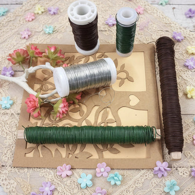 fili di ferro metallici colorati per fioristi perline fiori hobby creativi