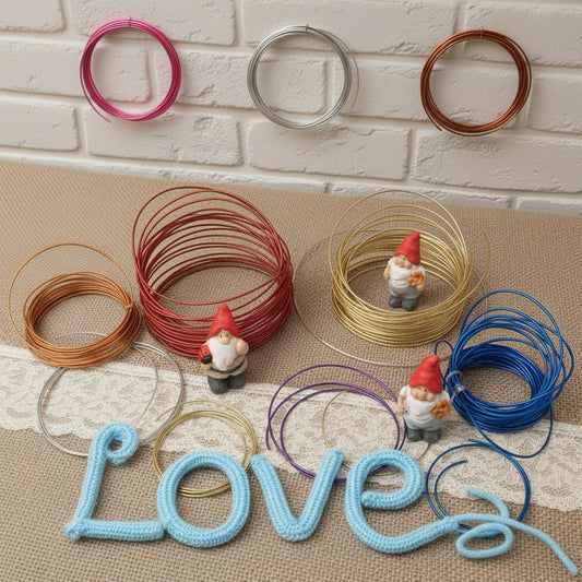 filo di alluminio piatto tondino colore blu oro argentato elastico modellabile ad uso creazione gioielli bigiotteria wire hobbistica perline composizioni fiori fai da te bambole