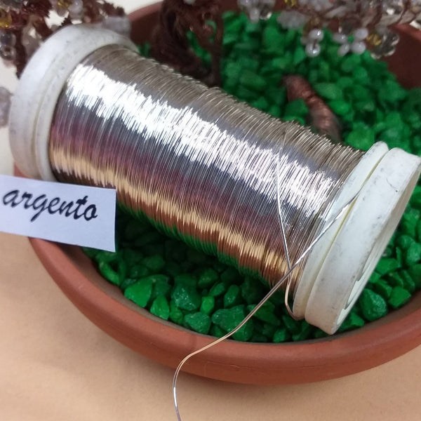 Filo Di Ferro Per Fai Da Te - 3 Rotoli Da 0.35mm X 50m, Verde Oro Argento - Foto 5