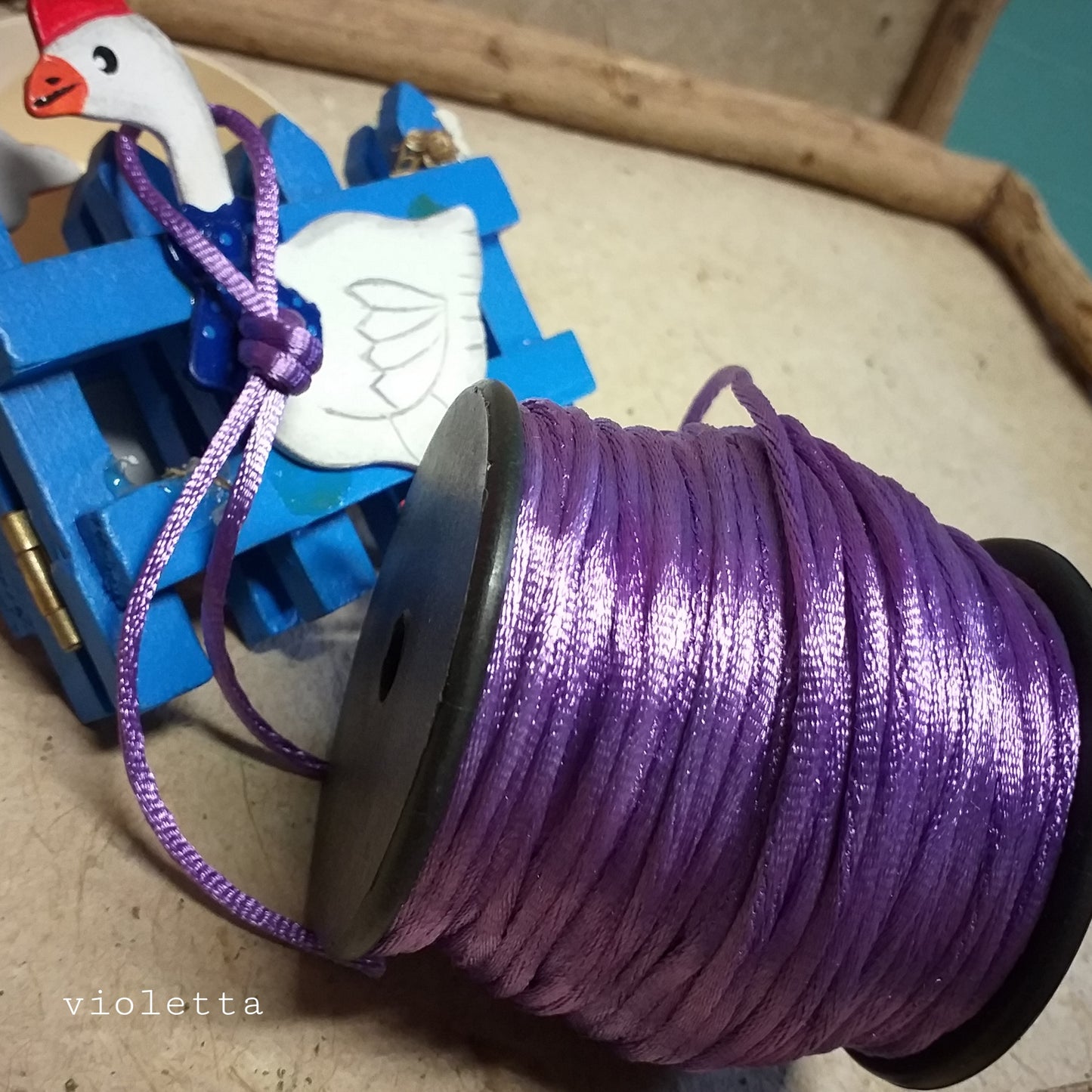 viola tonalità cordoncino corda filo in coda di topo per collane colori setosi spago uso cordino per perline bigiotteria bijoux collane bracciali gioielli uncinetto macramè tessitura borse