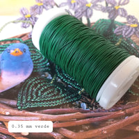 fili di ferro fioristi 0.35 mm verde stafil marianne hobby per creare fiori perline fommy crepla velluto pannolenci