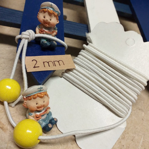 Cordoncino Elastico In Gomma 10 Mm X 10 M - Bianco, Per Cucito E Fai-Da-Te - Foto 7