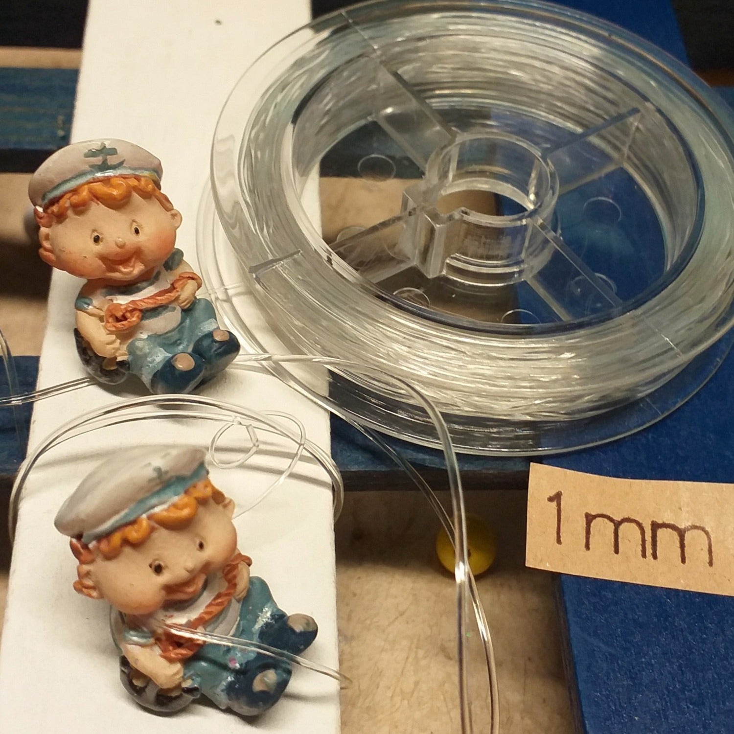 2 Rotoli Filo Elastico 0.8mm X 50m Per Bracciali - Con Aghi E Forbici Per Creazioni - Foto 13