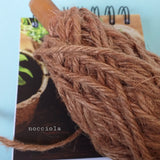 flaxcord nocciola corda di juta a 2 capi cordoncino di spago uso giardino hobbistica lavoretti creativi uncinetto nodi macrame borse con cordino
