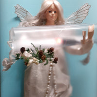 idea fai da te hobbistica creativa bambole natale pasqua con foglio acetato pellicola trasparente rigida creazione cono corpo