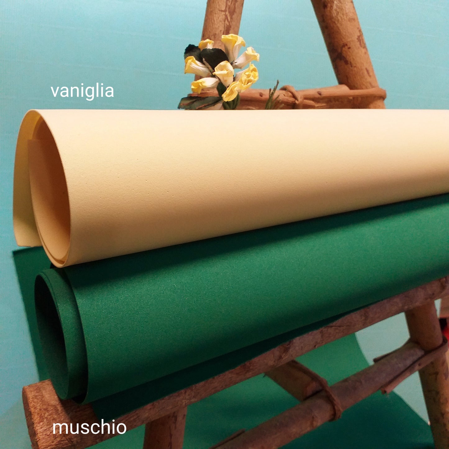 verde scuro muschio giallo vaniglia fommy Renkalik soft 1 mm extra sottile fogli gomma crepla termomodellabile fiori foam carta eva new light mousse uso creare composizioni floreali hobbistica arts crafts natale
