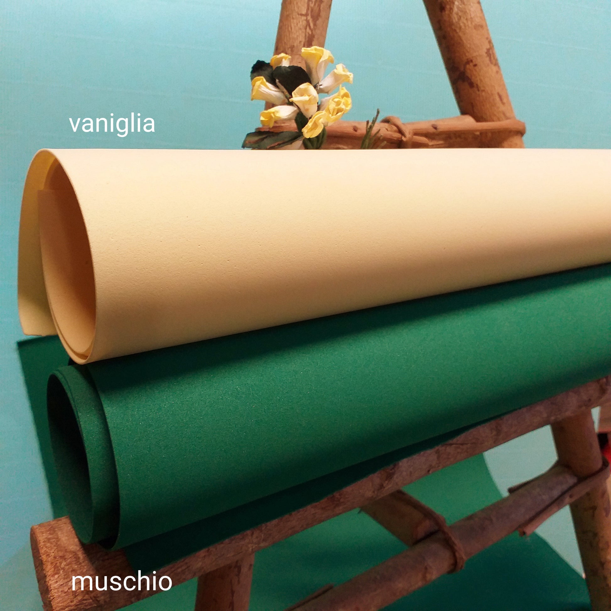 verde scuro muschio giallo vaniglia fommy Renkalik soft 1 mm extra sottile fogli gomma crepla termomodellabile fiori foam carta eva new light mousse uso creare composizioni floreali hobbistica arts crafts natale